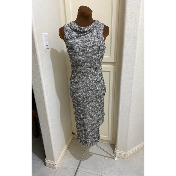 Free People MIDI length Cora Asymmetrical Jacquard Sweater Dress TUNIC Size Smal - Picture 2 of 11